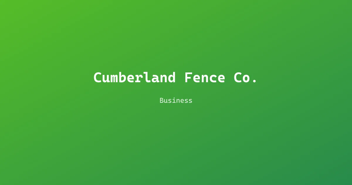 Cumberland Fence Co.