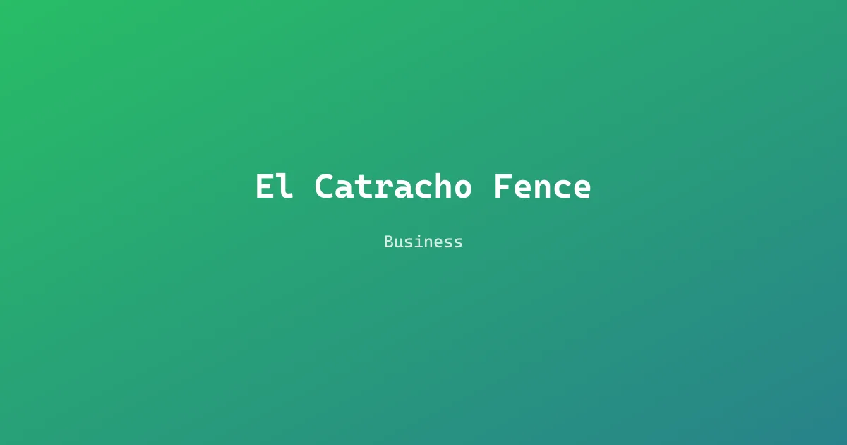 El Catracho Fence