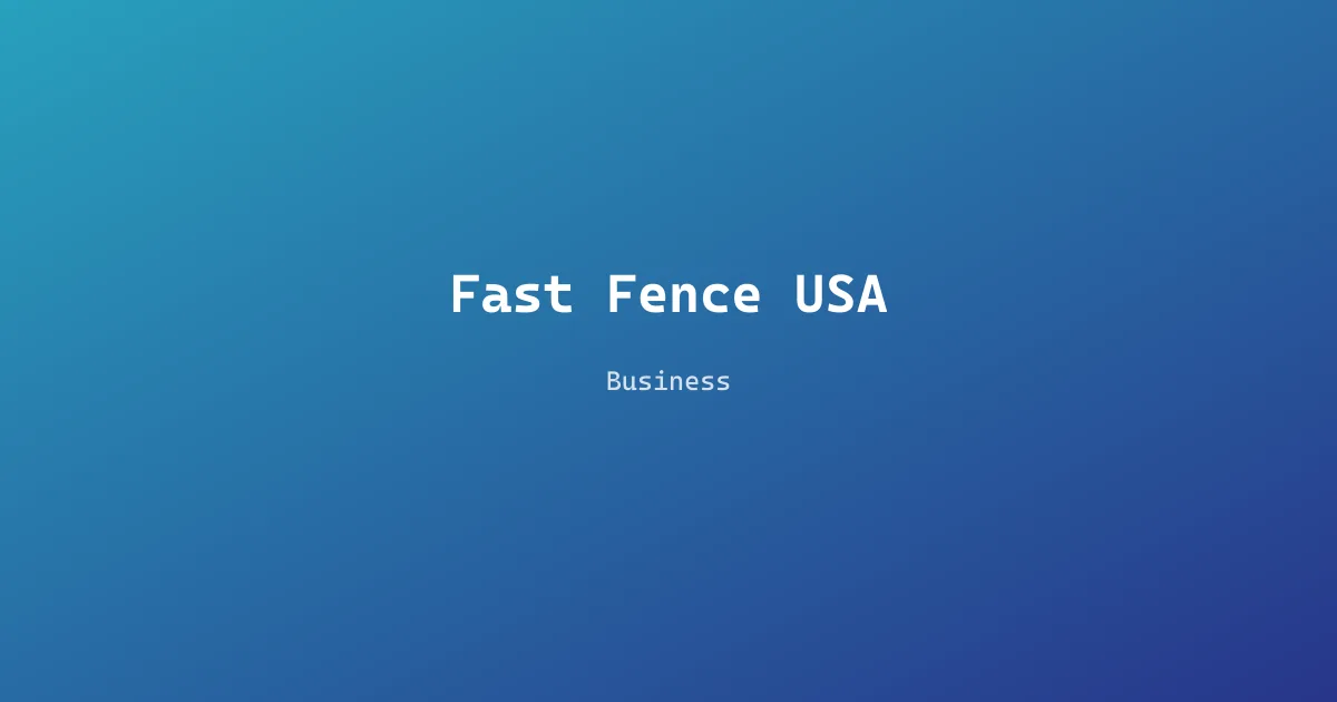 Fast Fence USA
