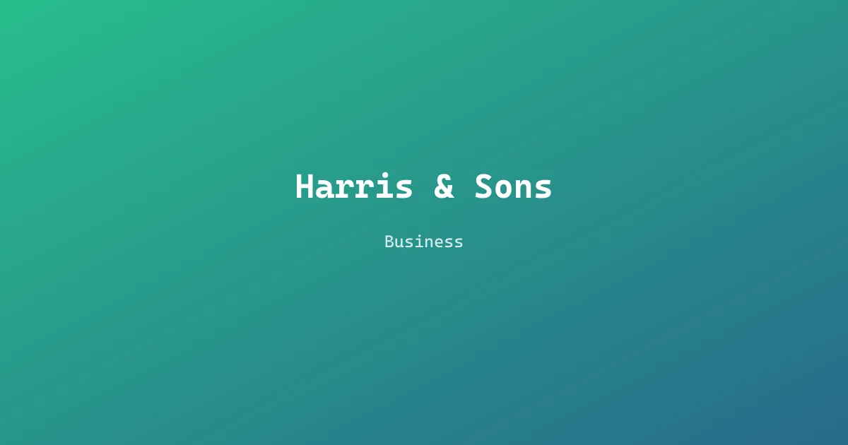 Harris & Sons