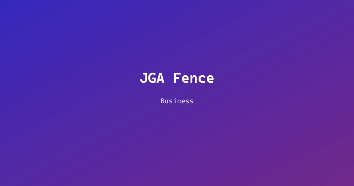 JGA Fence