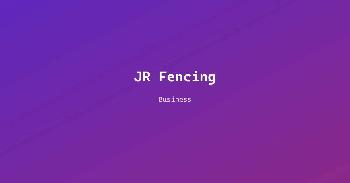 JR Fencing