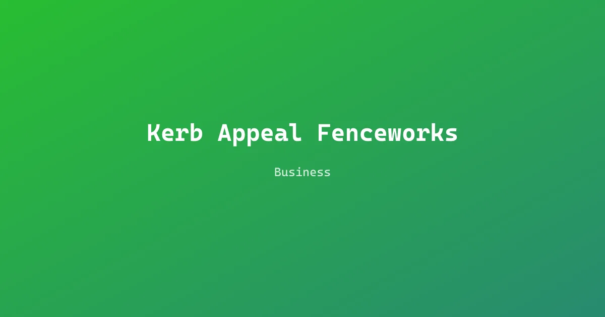 Kerb Appeal Fenceworks