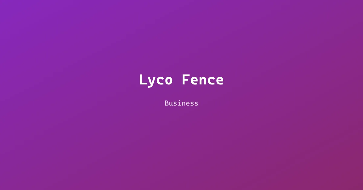Lyco Fence