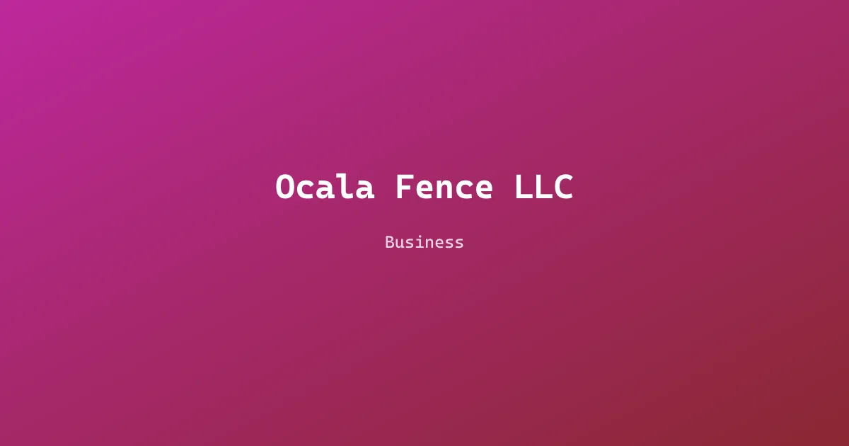 Ocala Fence LLC