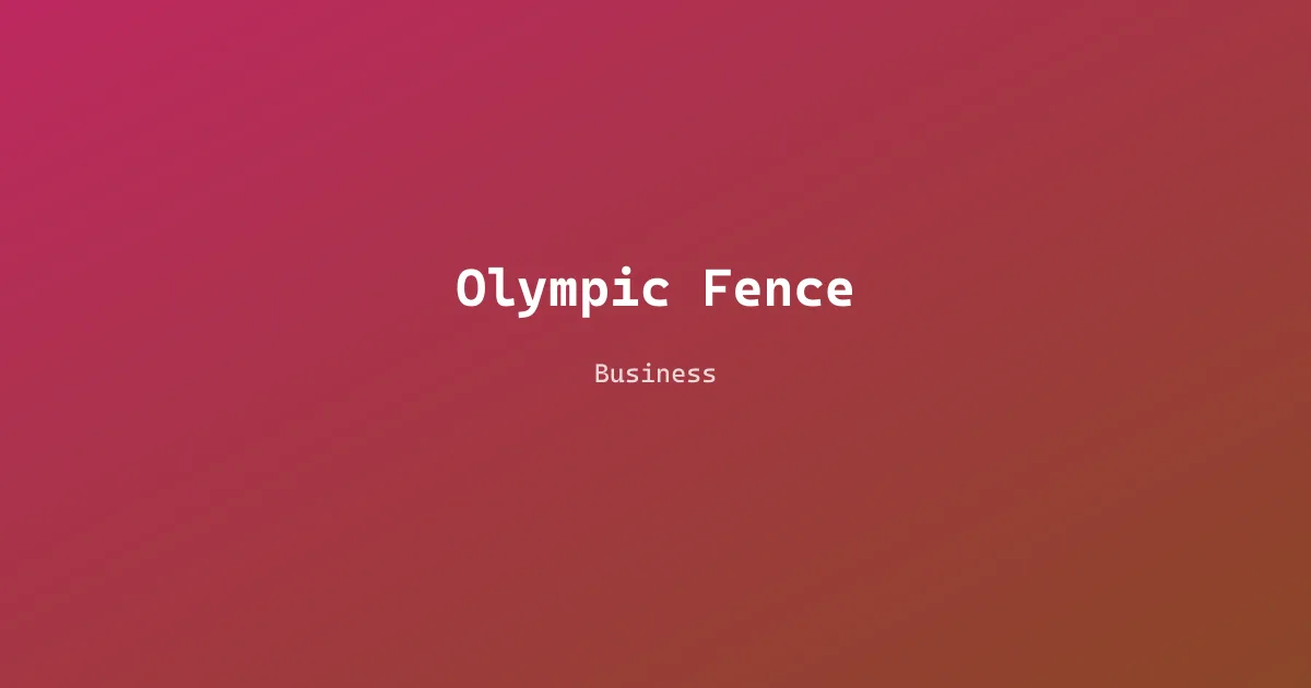 Olympic Fence