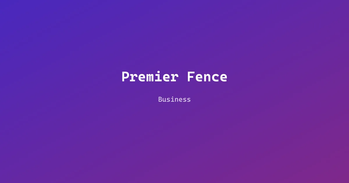 Premier Fence