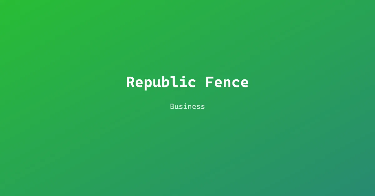 Republic Fence