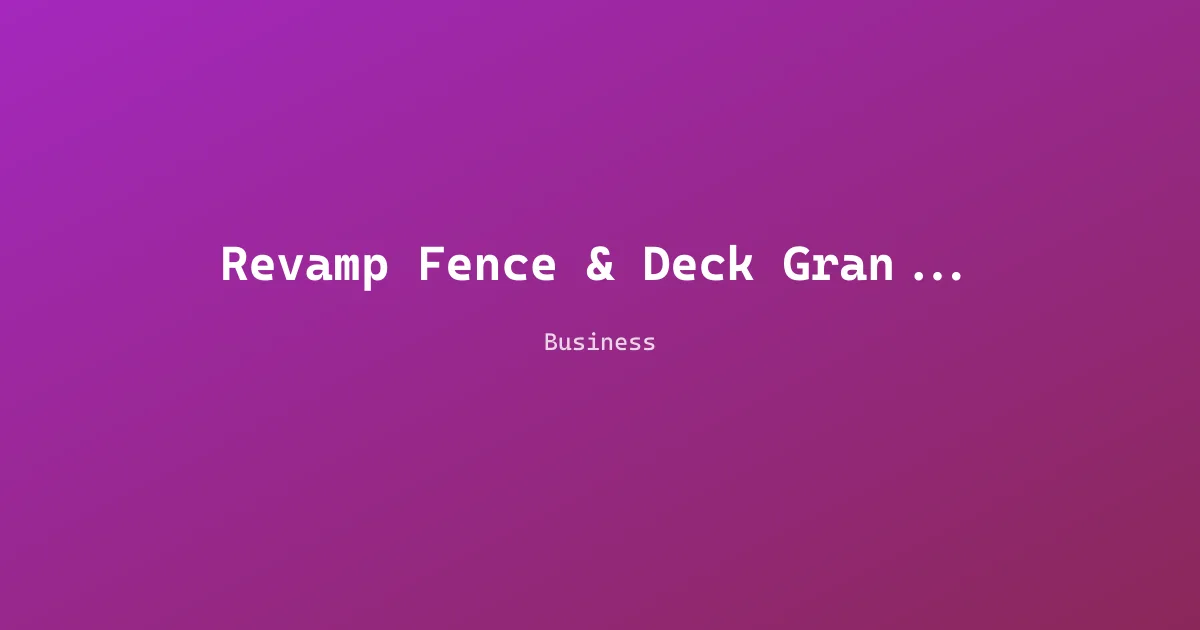 Revamp Fence & Deck Grand Rapids / West Michigan