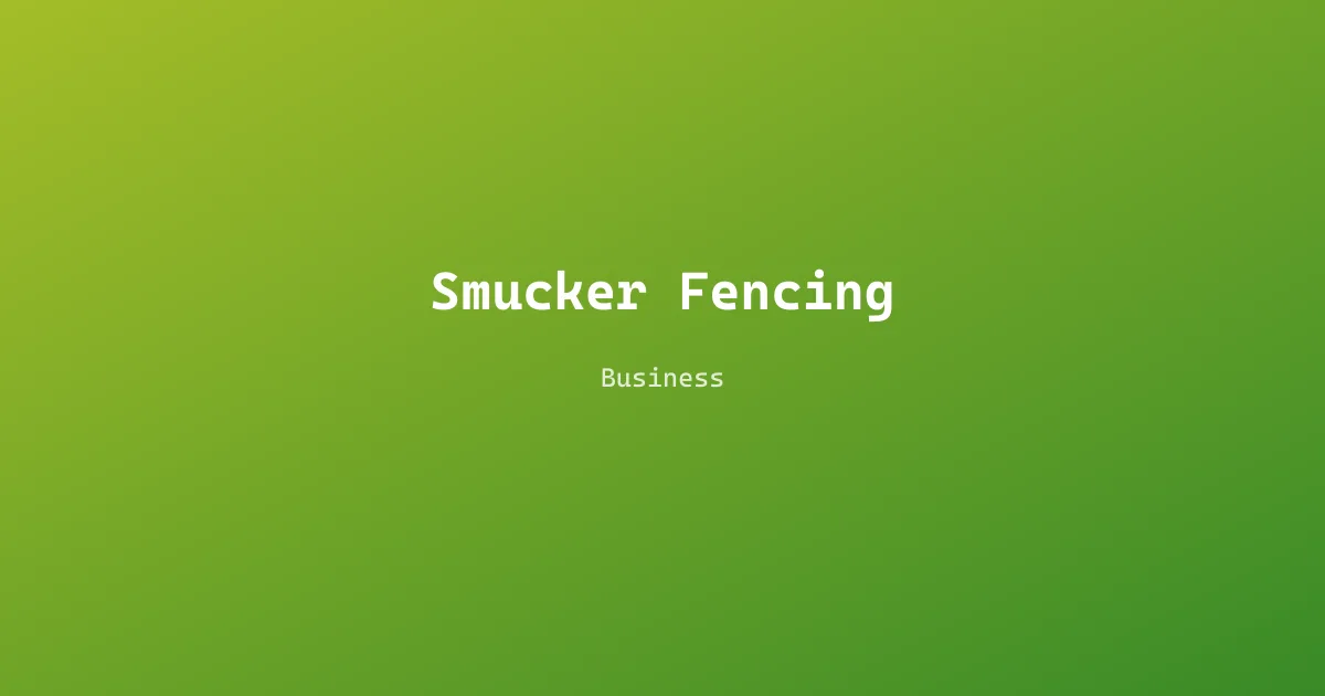 Smucker Fencing