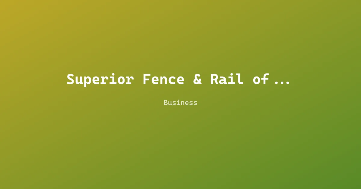 Superior Fence & Rail of Lansing