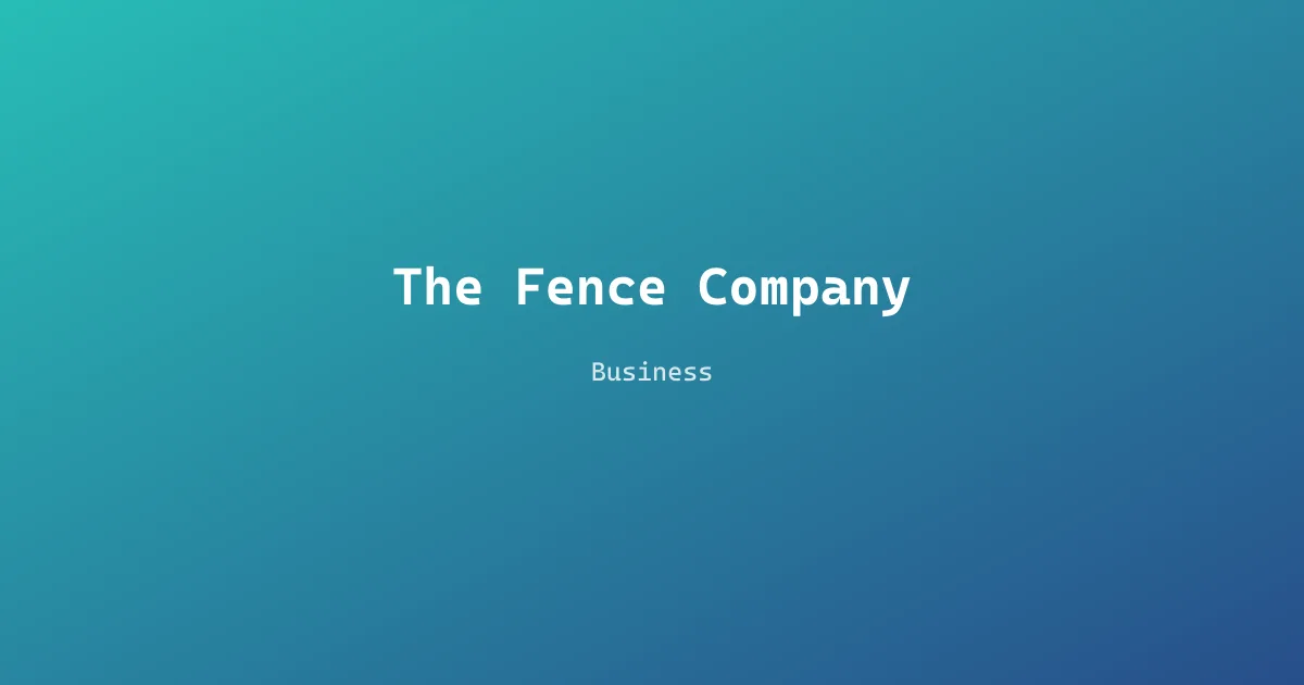 The Fence Company